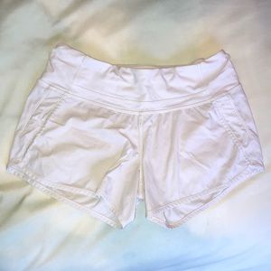 White lulu lemon shorts!